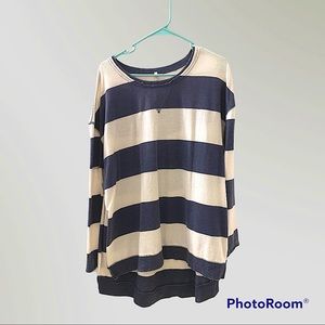 Navy/Charcoal Striped Z Supply Weekender